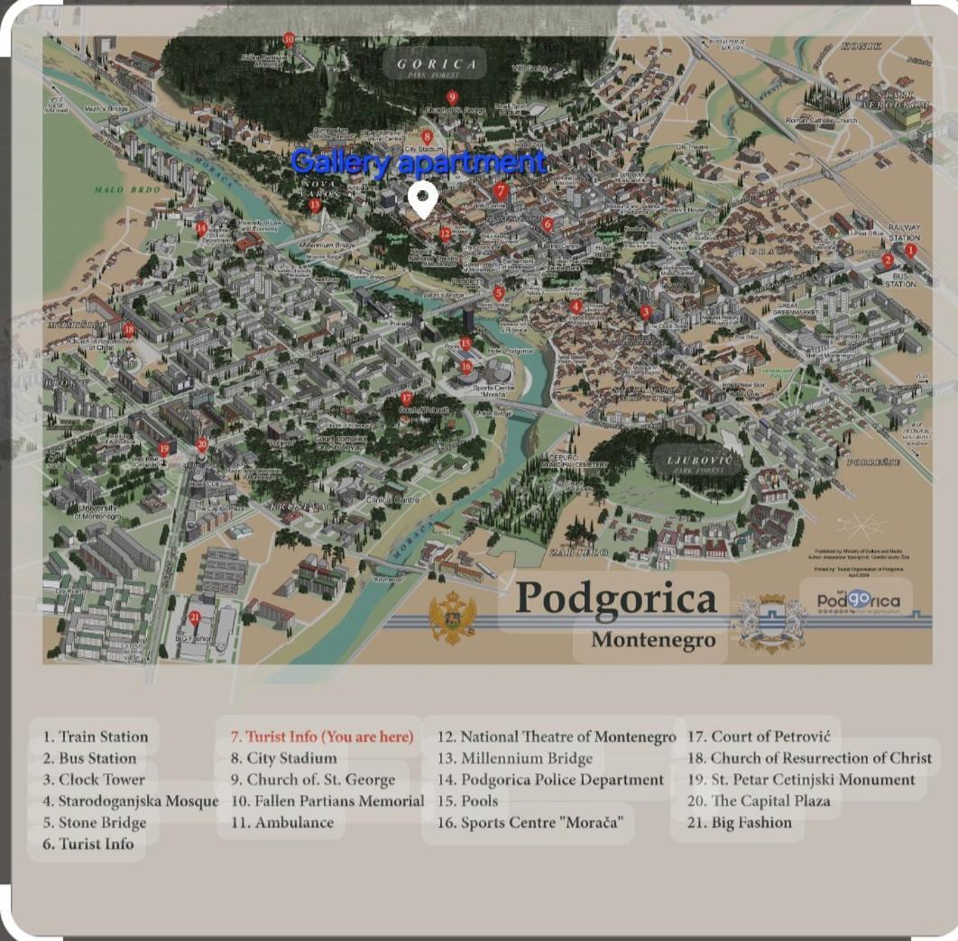 Gallery Apartment Podgorica Eksteriør bilde